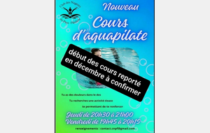 report cours aquapilate 