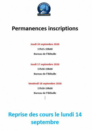 Séance d'inscription