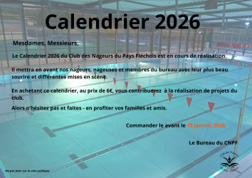Calendrier 2026