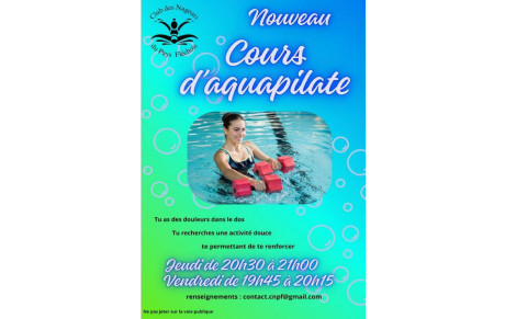 Aquapilate ! n'hésitez pas à nous rejoindre à compter du mois de novembre 2025